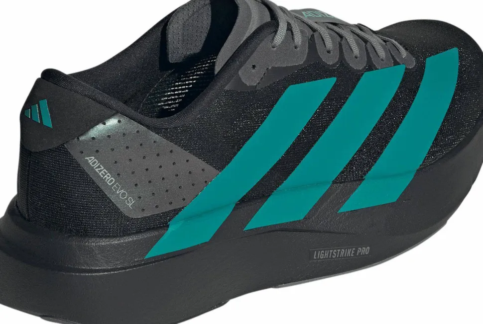 Adidas Men's Adizero Evo SL Core Black/Purtea/Grey Four