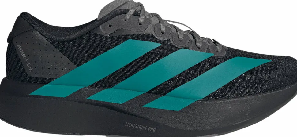 Adidas Men's Adizero Evo SL Core Black/Purtea/Grey Four