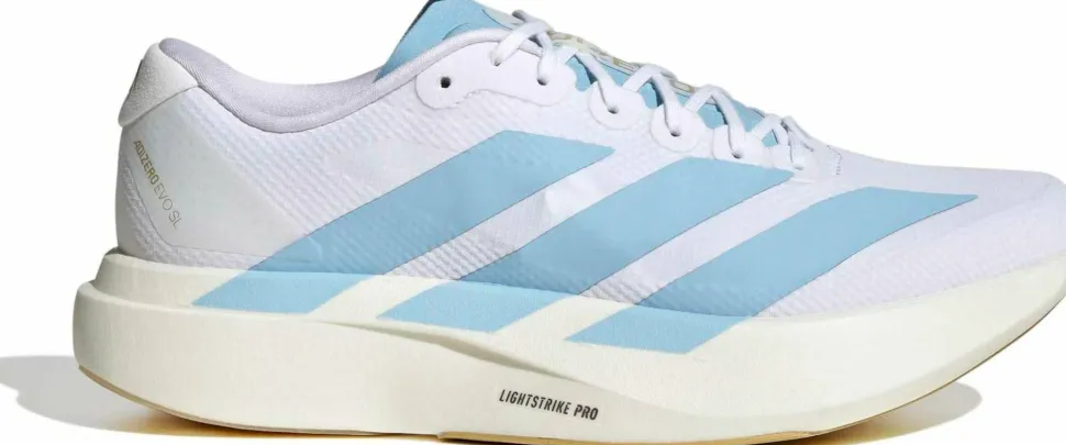 Adidas Men's Adizero Evo SL Cloud white/Cloud blue/Magold