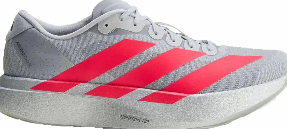 Adidas Men's Adizero Evo SL Silvmt/Lucred/Ironmt Clearance