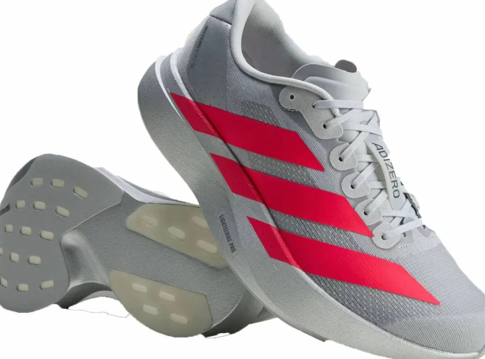 Adidas Men's Adizero Evo SL Silvmt/Lucred/Ironmt Clearance