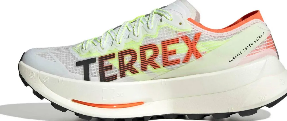 New Men's Terrex Agravic Speed Ultra 2 Cloud white/Core black/Semi impact orange Löpning|Löparskor Herr