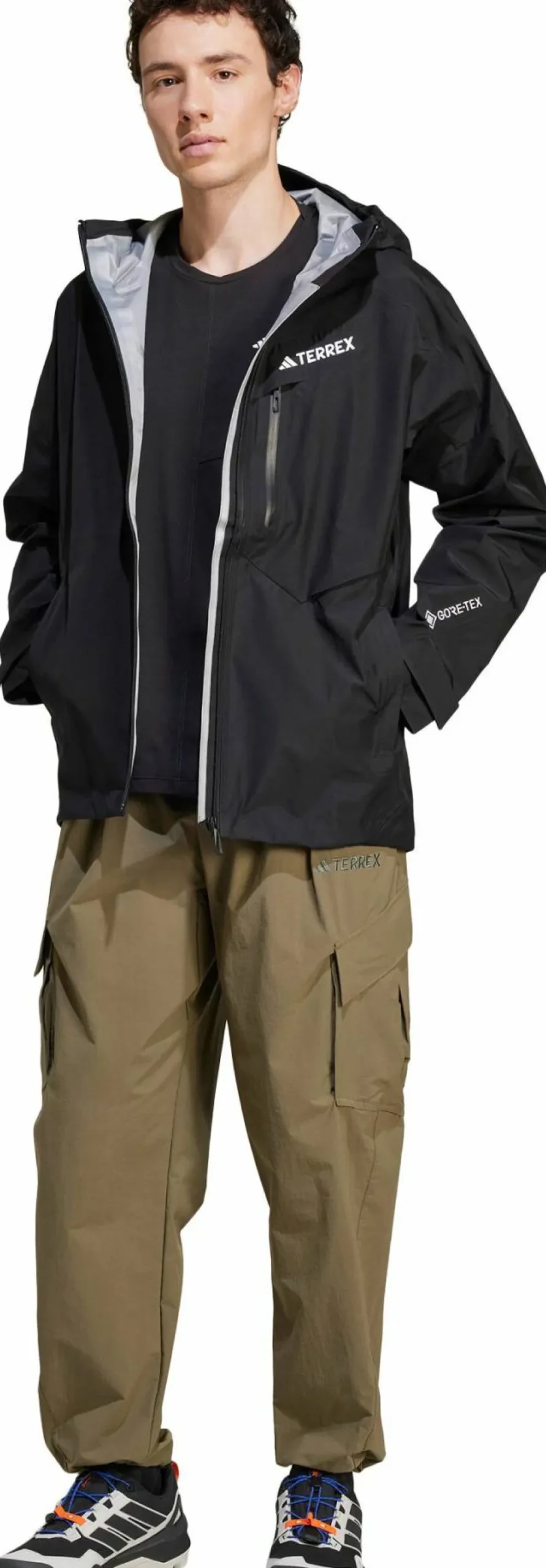 Adidas Men's Terrex Techrock 3L GORE-TEX Performance Jacket Black Online