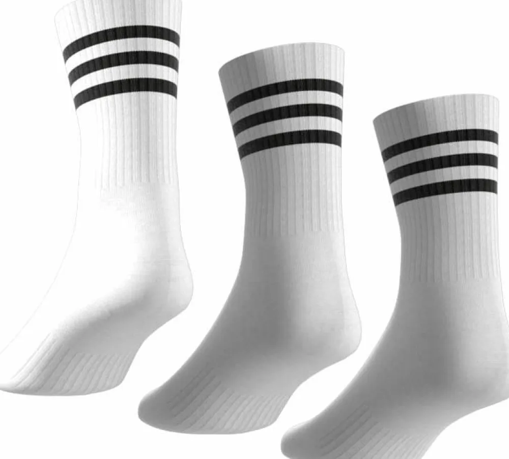 Outlet 3-Stripes Cushioned Sportswear Crew Socks 3-Pairs Herrstrumpor