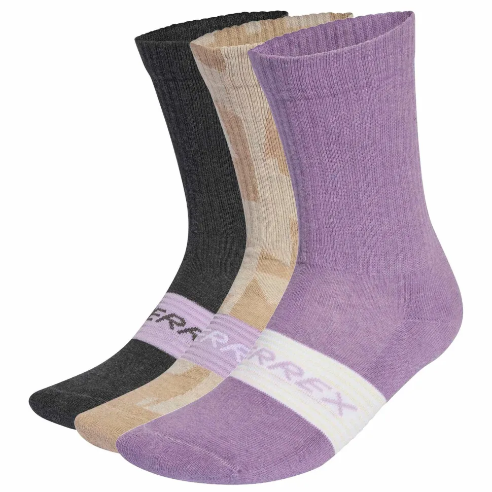 Adidas TERREX Multi 3 Pack Sock wonder taupe/grey six/powder plum