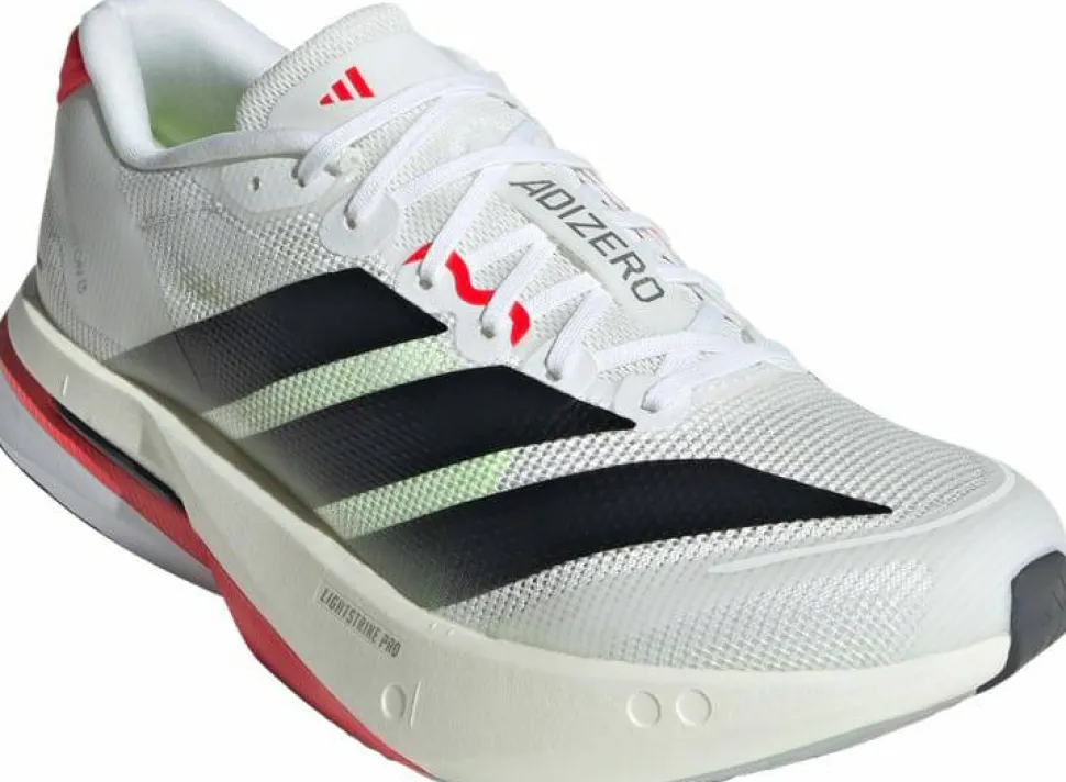 Adidas Women's Adizero Boston 13 Cloud White/Core Black/Lucid Red