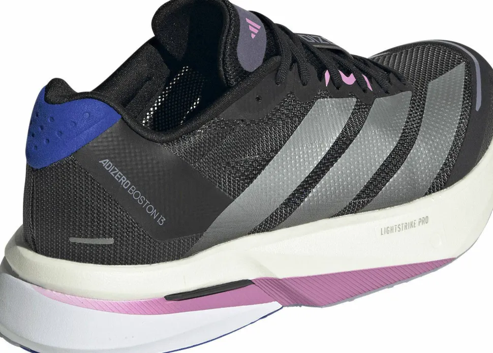 Adidas Women's Adizero Boston 13 Core Black/Silver Mint/Lucid Blue