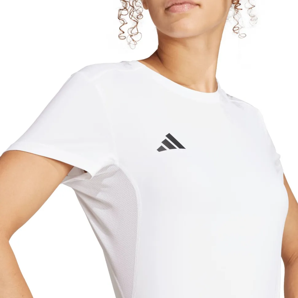 Adidas Women's Adizero E Tee White