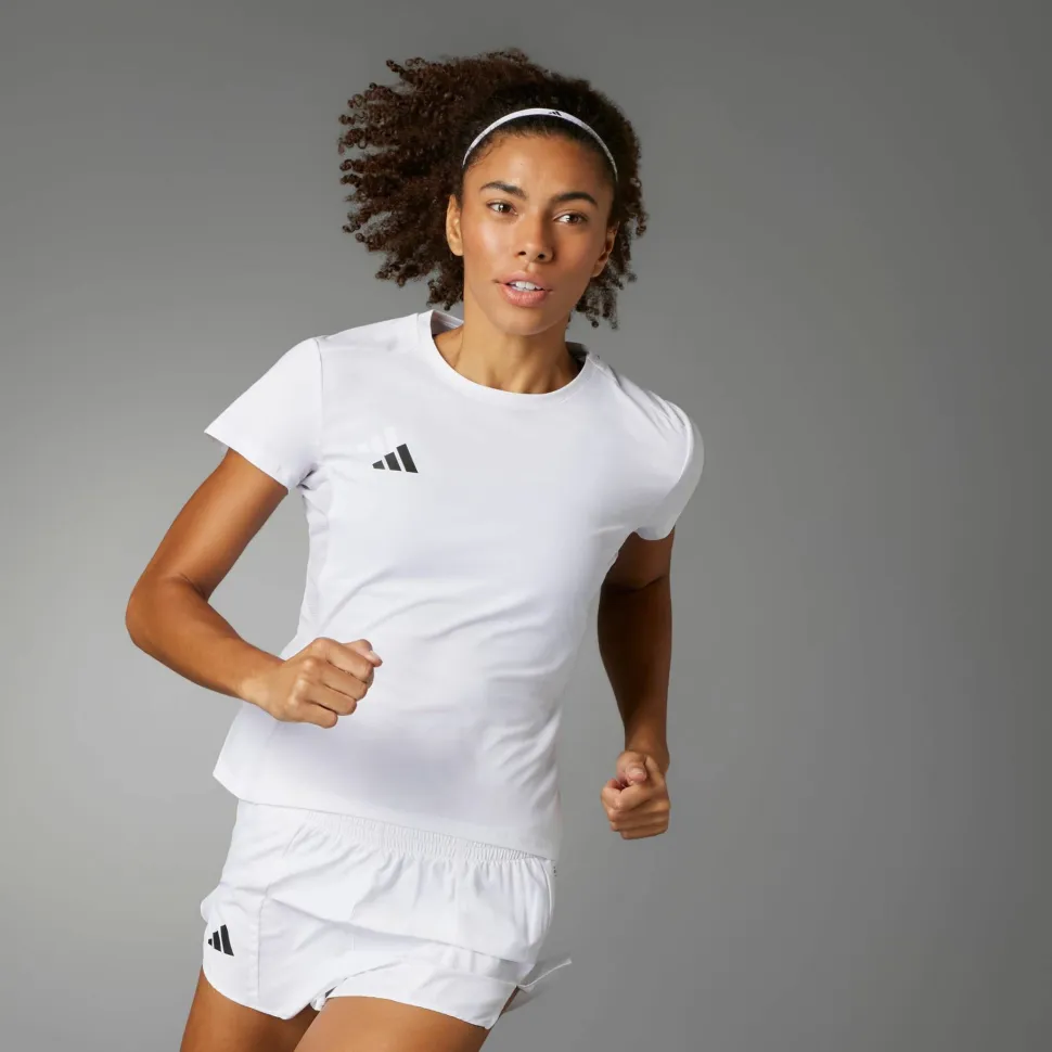 Adidas Women's Adizero E Tee White