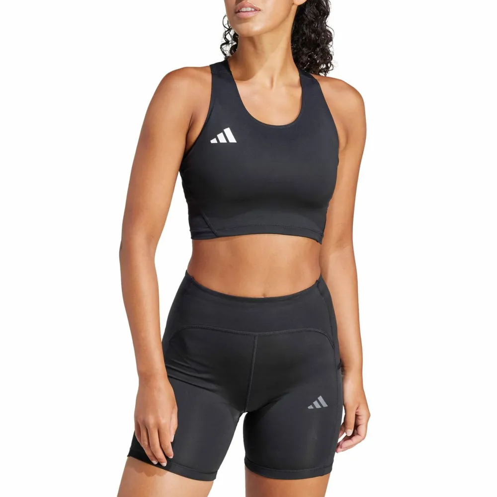 Adidas Women's Adizero Essentials Running Crop Top Black