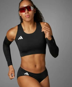 Adidas Women's Adizero Essentials Running Crop Top Black