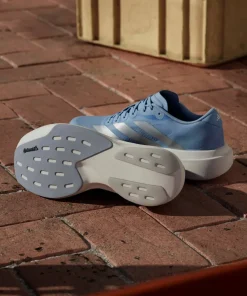 Adidas Women's Adizero Evo SL Glow Blue / Silver met. / Cloud White