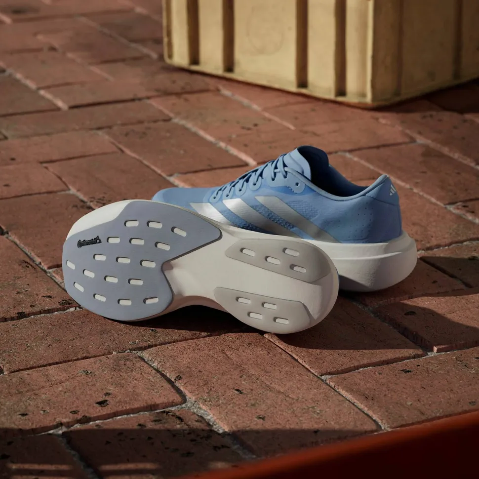 Adidas Women's Adizero Evo SL Glow Blue / Silver met. / Cloud White