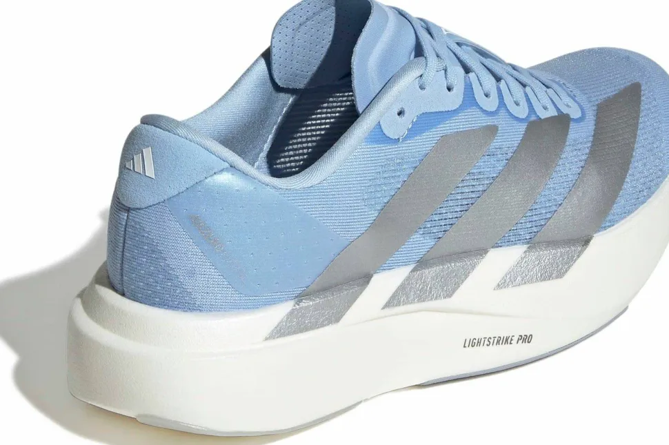 Adidas Women's Adizero Evo SL Glow Blue / Silver met. / Cloud White