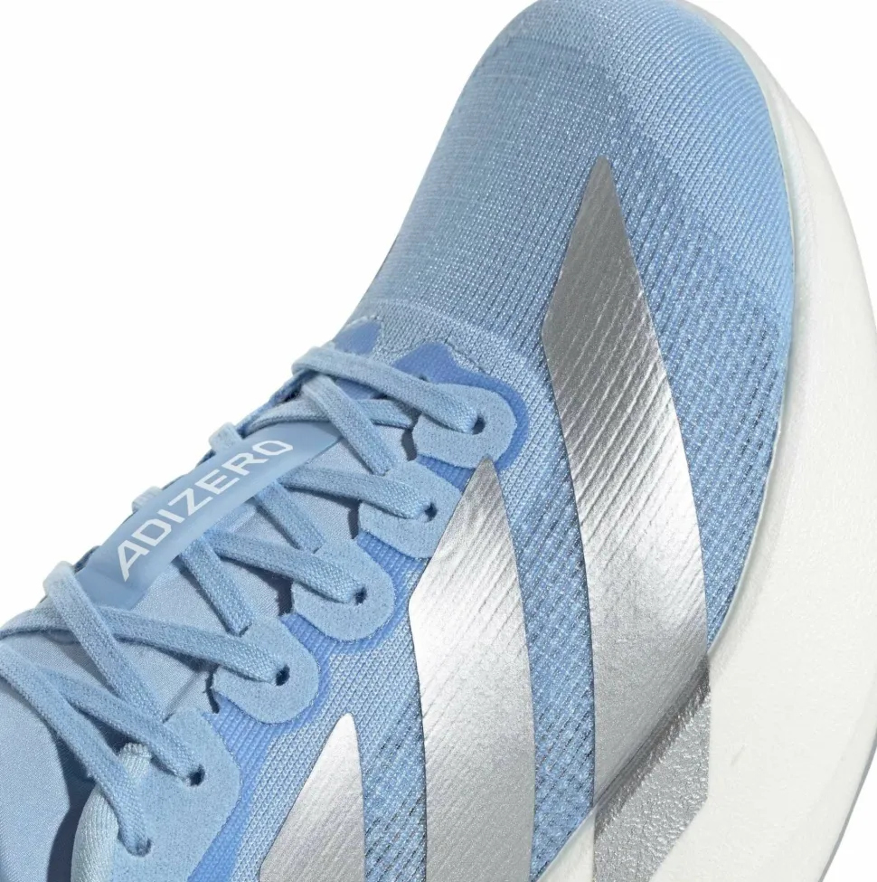 Adidas Women's Adizero Evo SL Glow Blue / Silver met. / Cloud White