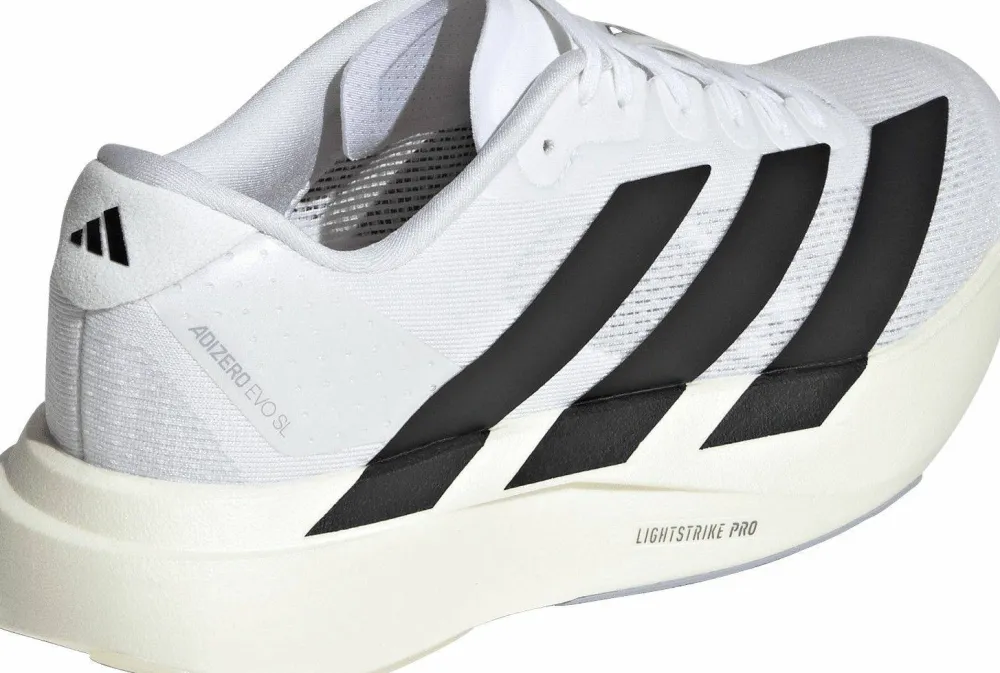 Best Women's Adizero Evo SL Cloud White/Core Black/Cloud White Löparskor Dam