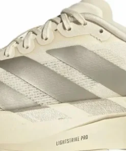 Adidas Women's Adizero Evo SL Wonder White/Cyber Metallic/Warm Vanilla Clearance