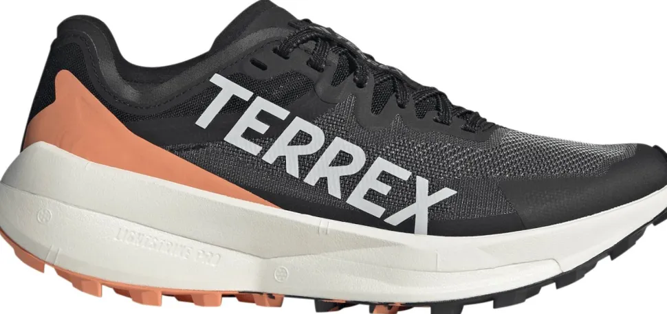 Adidas Women's Terrex Agravic Speed Trail Running Shoes Core Black/Grey One/Amber Tint