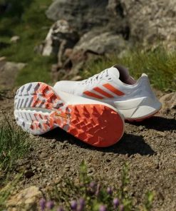 Adidas Women's Terrex Agravic Speed Ultra Trail Running Shoes Cloud White/Impact Orange/Dash Grey