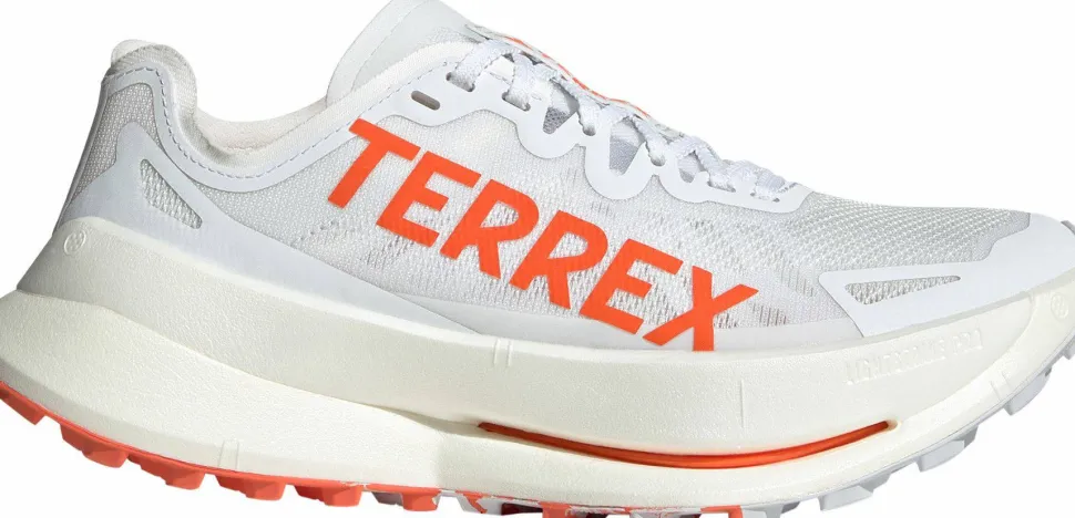 Adidas Women's Terrex Agravic Speed Ultra Trail Running Shoes Cloud White/Impact Orange/Dash Grey
