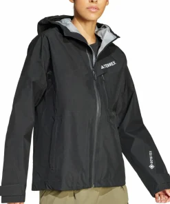 Adidas Women's Terrex Techrock 3L Gore-Tex Performance Jacket Black New