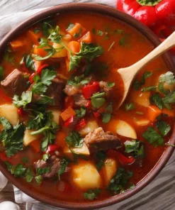 Adventure Menu Goulash Soup (Large Portion) Nocolour Hot