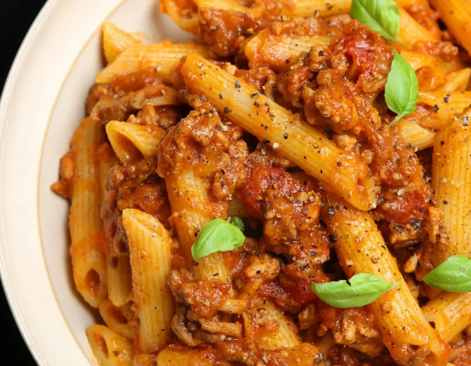 Adventure Menu Penne Bolognese with Parmesan (Big Portion) Nocolour