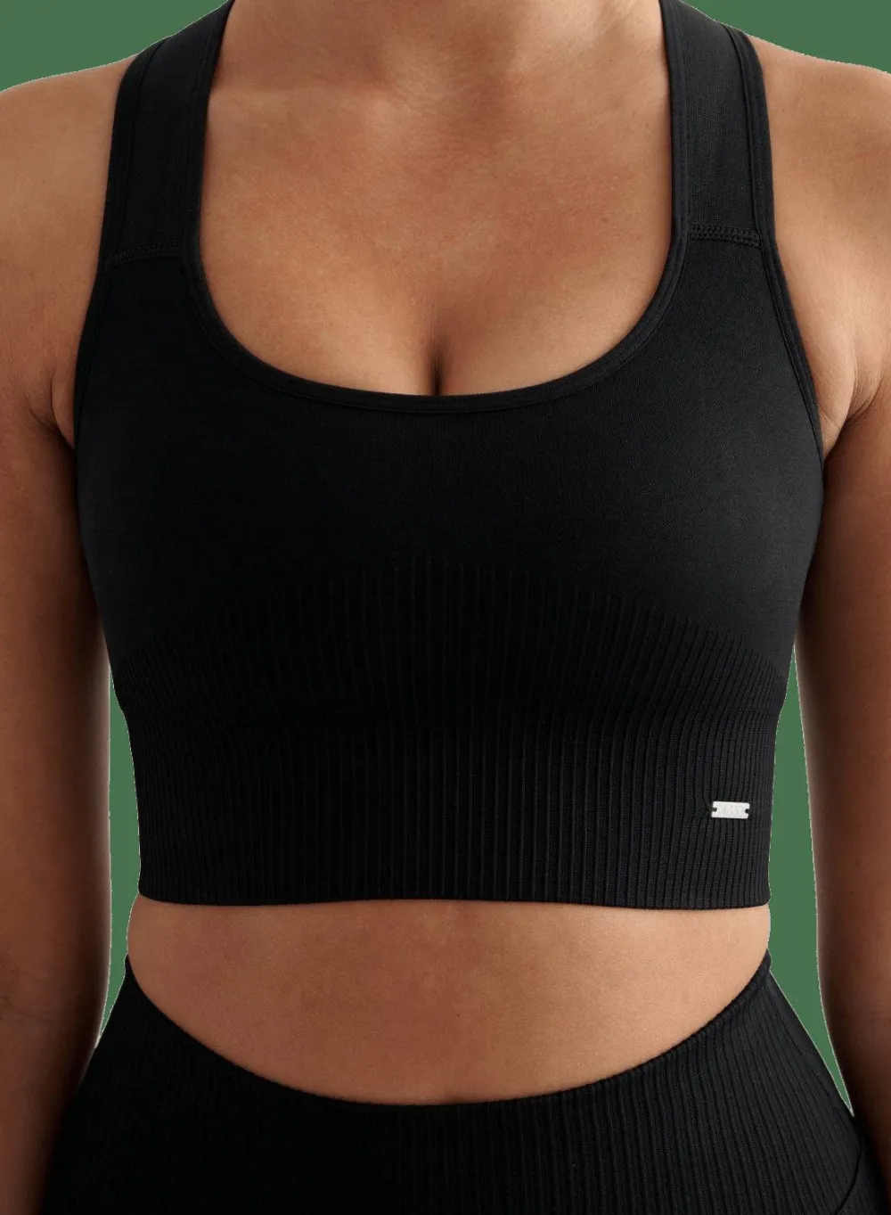Aim'n Women's High Support Ribbed Bra Black Clearance