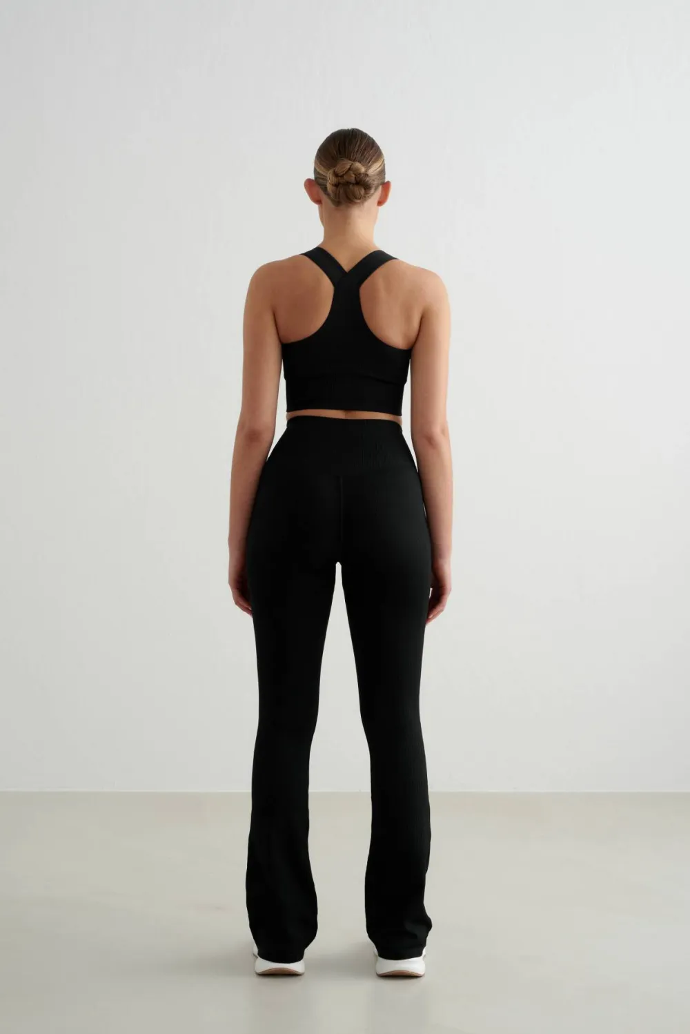 Aim'n Women's High Support Ribbed Bra Black Clearance