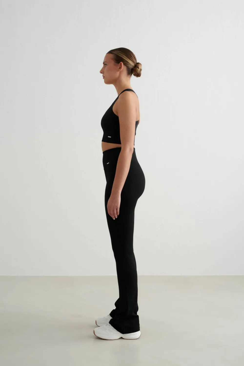 Aim'n Women's High Support Ribbed Bra Black Clearance