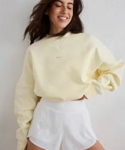 Aim'n Women's Le Run Running Sweatshirt Lemon White Clearance