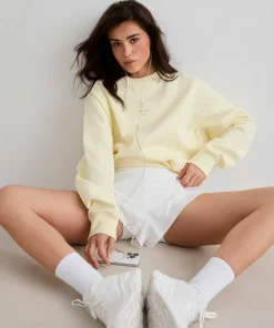 Aim'n Women's Le Run Running Sweatshirt Lemon White Clearance
