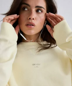 Aim'n Women's Le Run Running Sweatshirt Lemon White Clearance