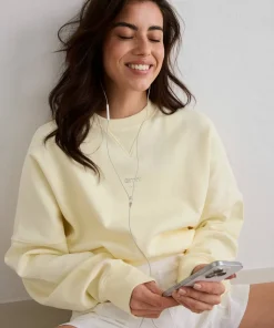 Aim'n Women's Le Run Running Sweatshirt Lemon White Clearance