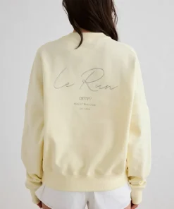 Aim'n Women's Le Run Running Sweatshirt Lemon White Clearance