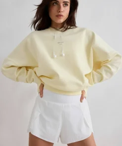 Aim'n Women's Le Run Running Sweatshirt Lemon White Clearance