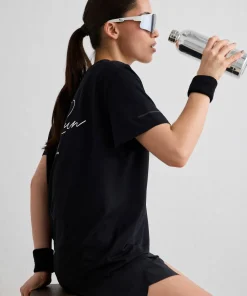 Aim'n Women's Le Run Seamless Running T-Shirt Black New