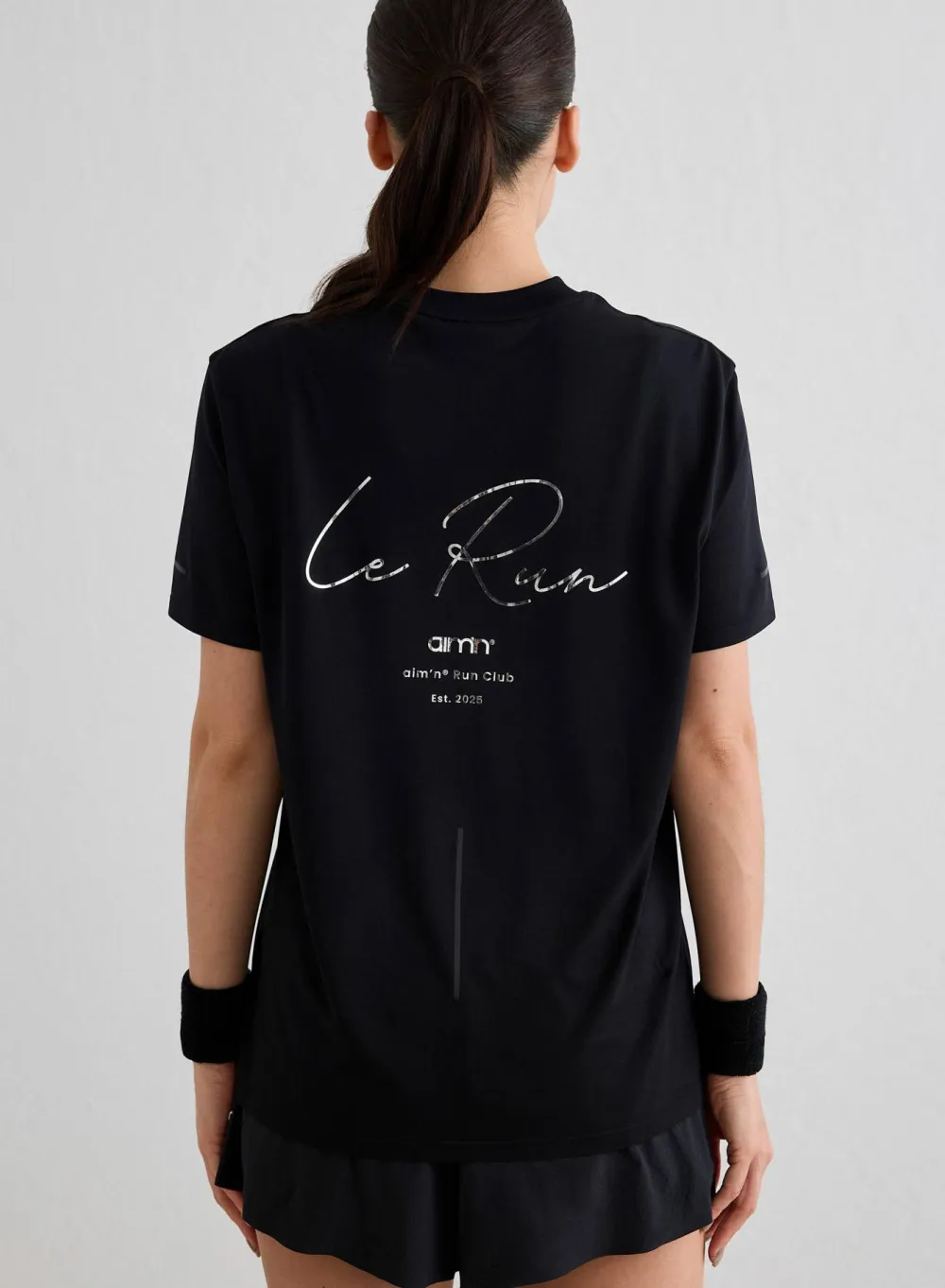 Aim'n Women's Le Run Seamless Running T-Shirt Black New