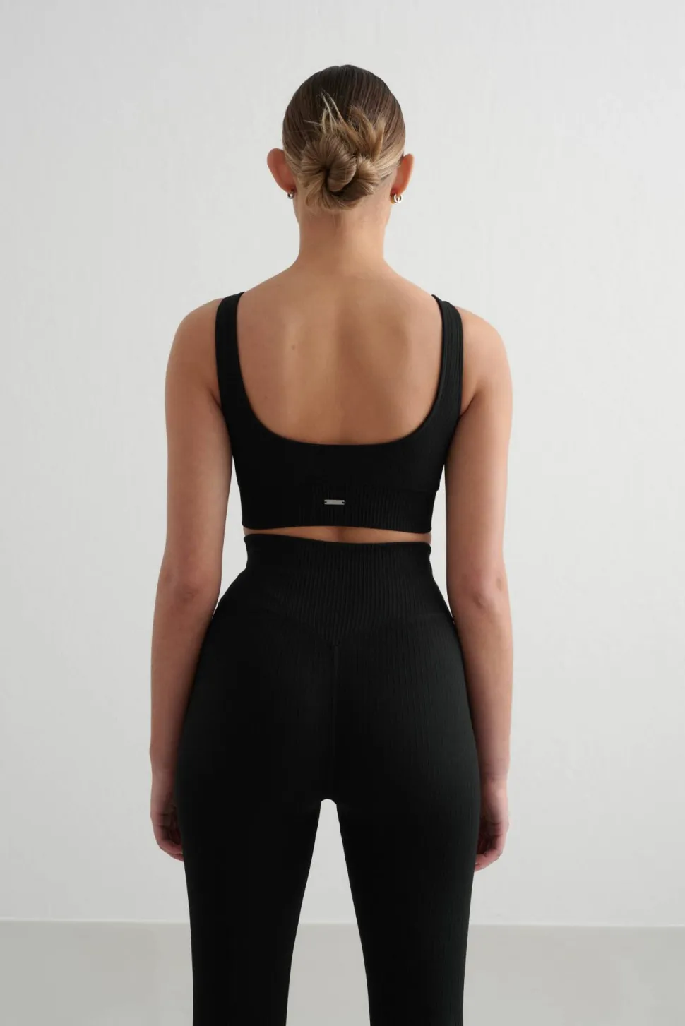 Aim'n Women's Ribbed Seamless Tights Black