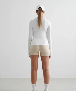 Aim'n Women's Soft Basic Long Sleeve White