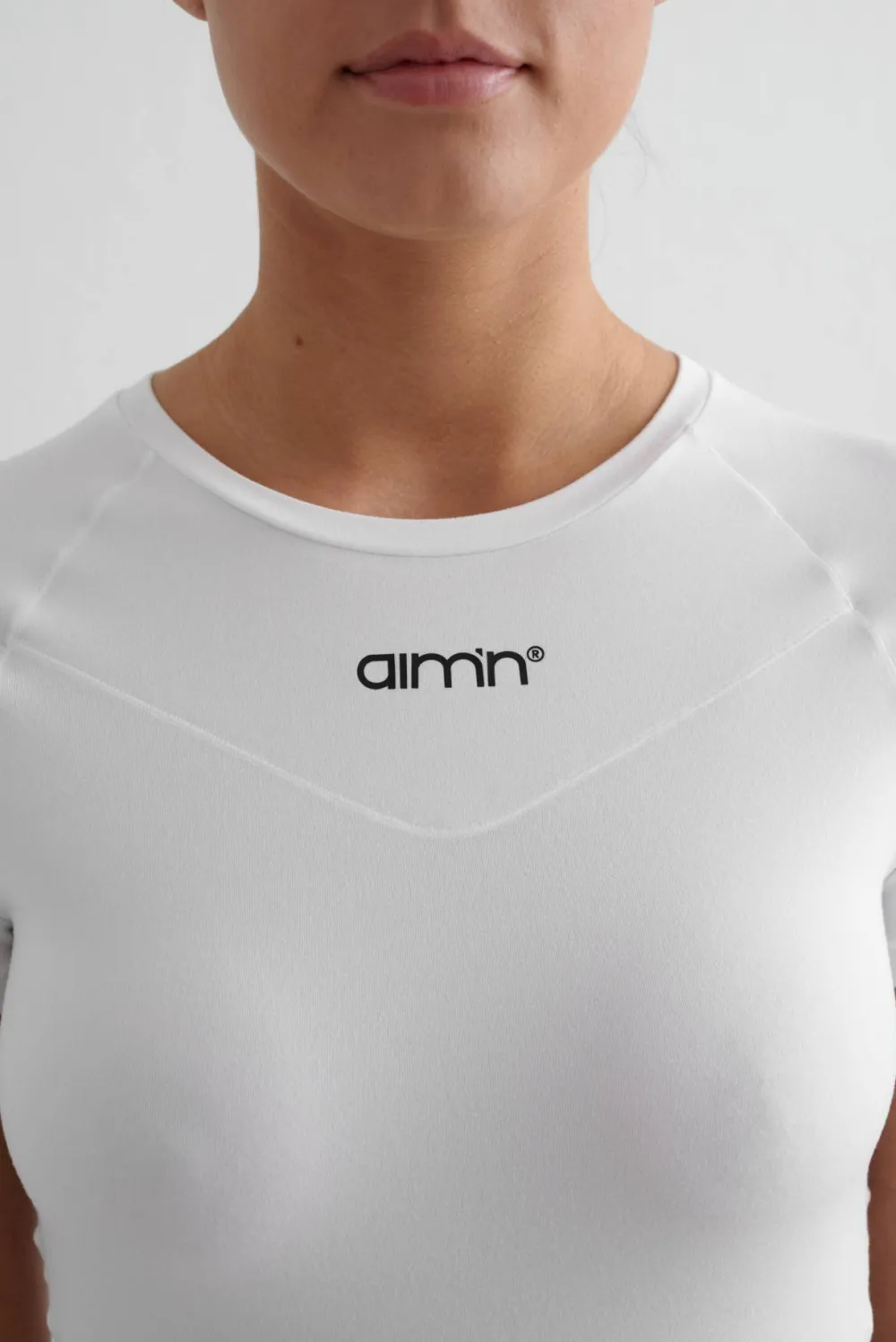 Aim'n Women's Soft Basic Short Sleeve White Online