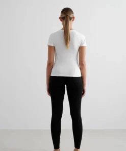 Aim'n Women's Soft Basic Short Sleeve White Online