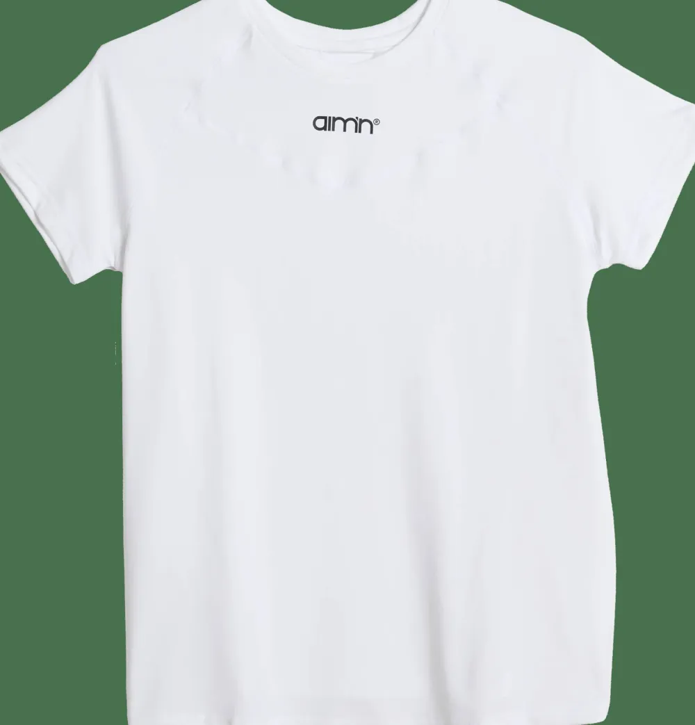 Aim'n Women's Soft Basic Short Sleeve White Online