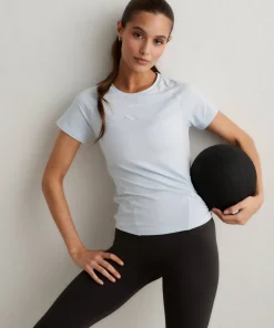 Aim'n Women's Soft Basic Short Sleeve Aura New