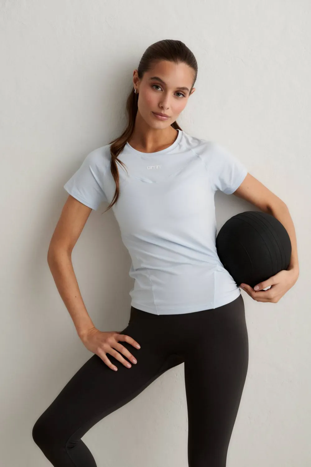 Aim'n Women's Soft Basic Short Sleeve Aura New