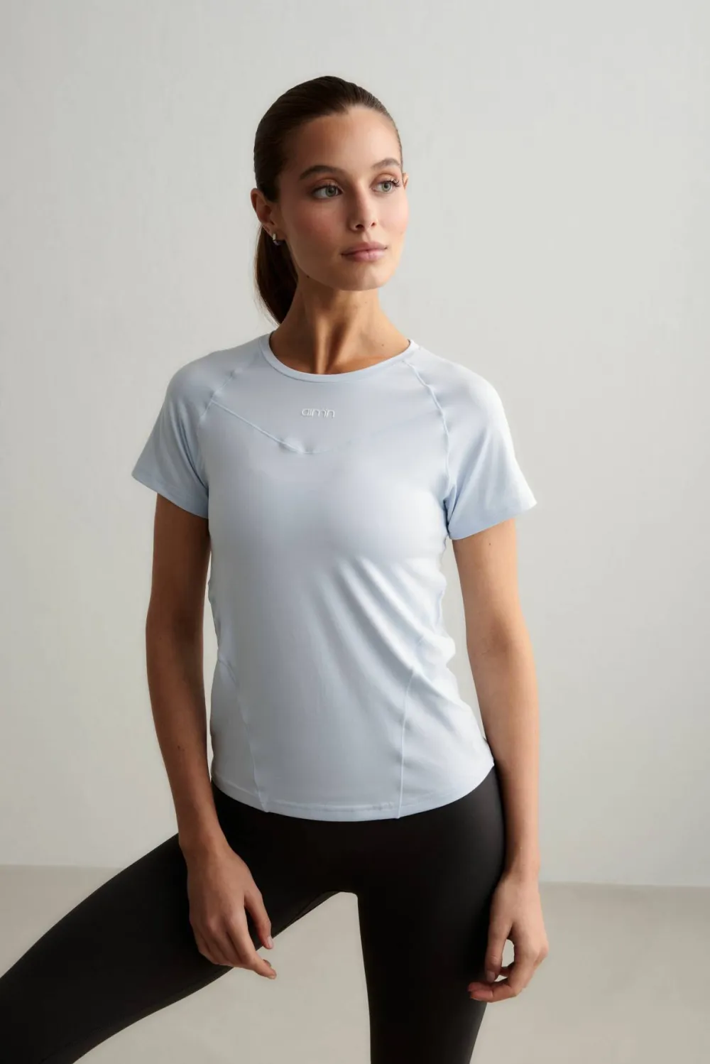 Aim'n Women's Soft Basic Short Sleeve Aura New
