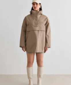 Aim'n Women's Waterproof Oversized Anorak Espresso Sale