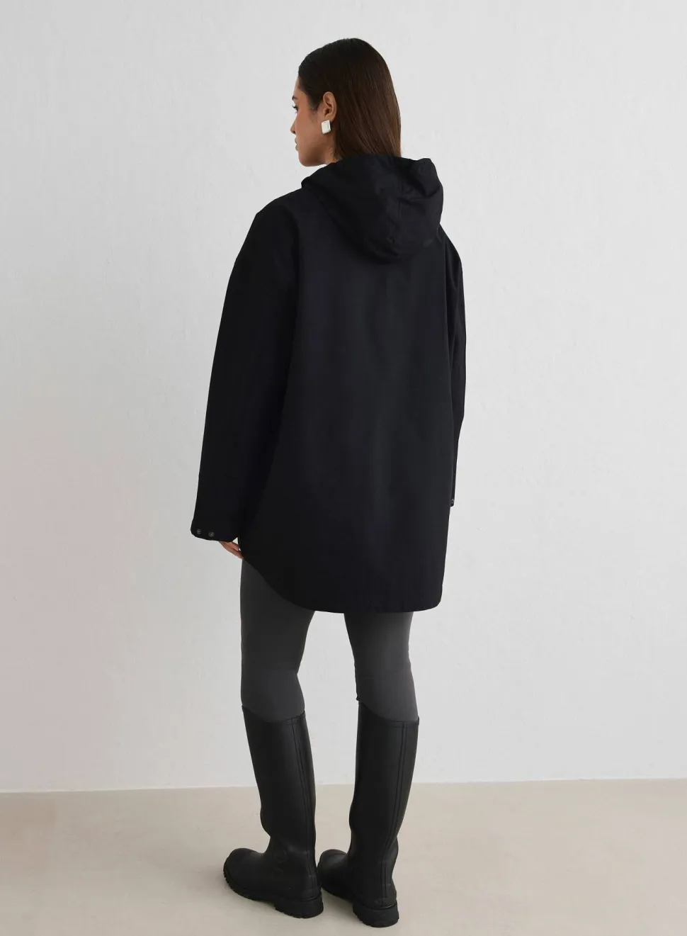 Aim'n Women's Waterproof Oversized Anorak Black