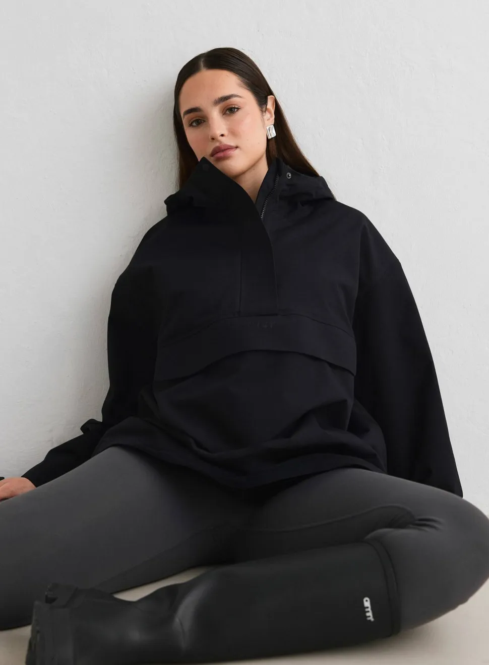 Aim'n Women's Waterproof Oversized Anorak Black