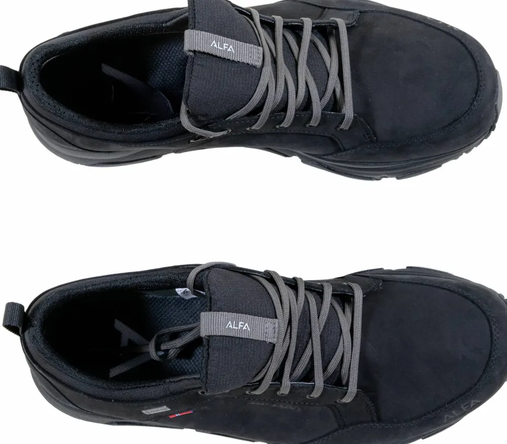 Alfa Men's Laggo Leather Advance GORE-TEX BLACK Outlet